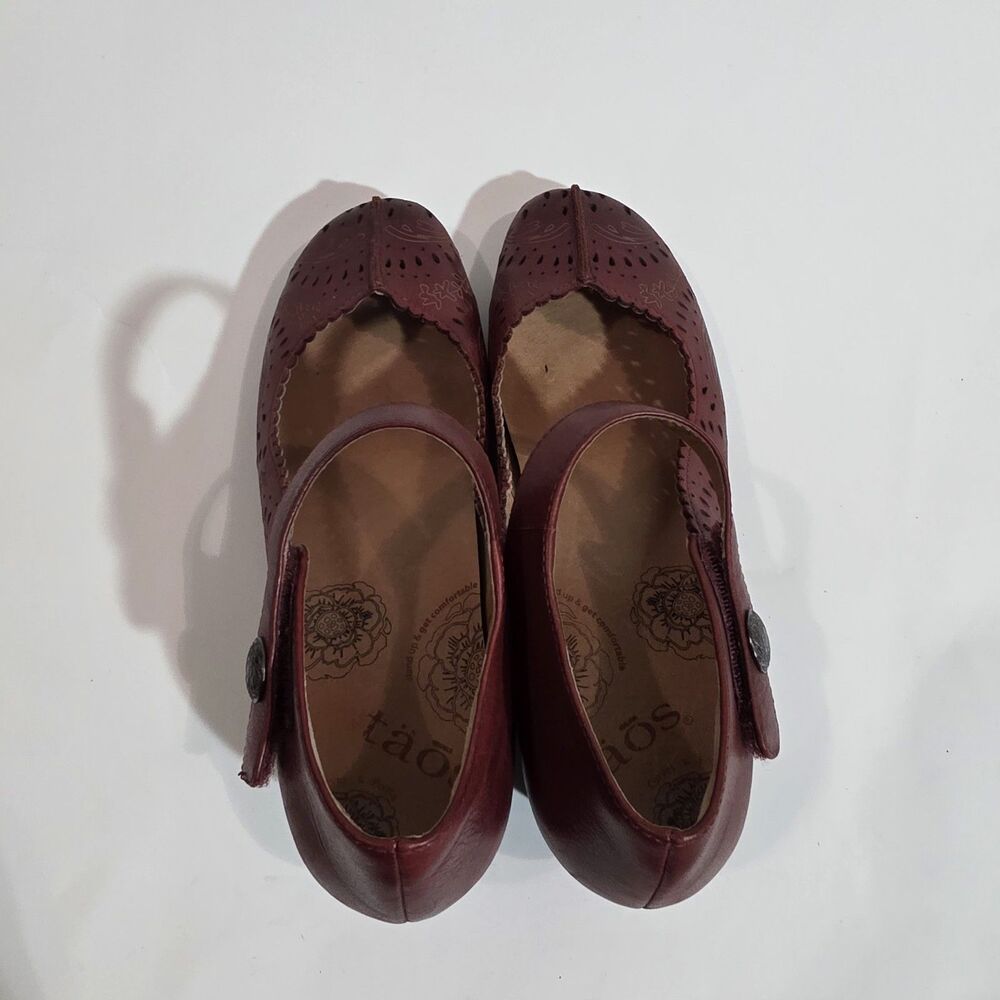 Taos Mary Jane Shoes Sz 10 Red - Picture 4 of 12